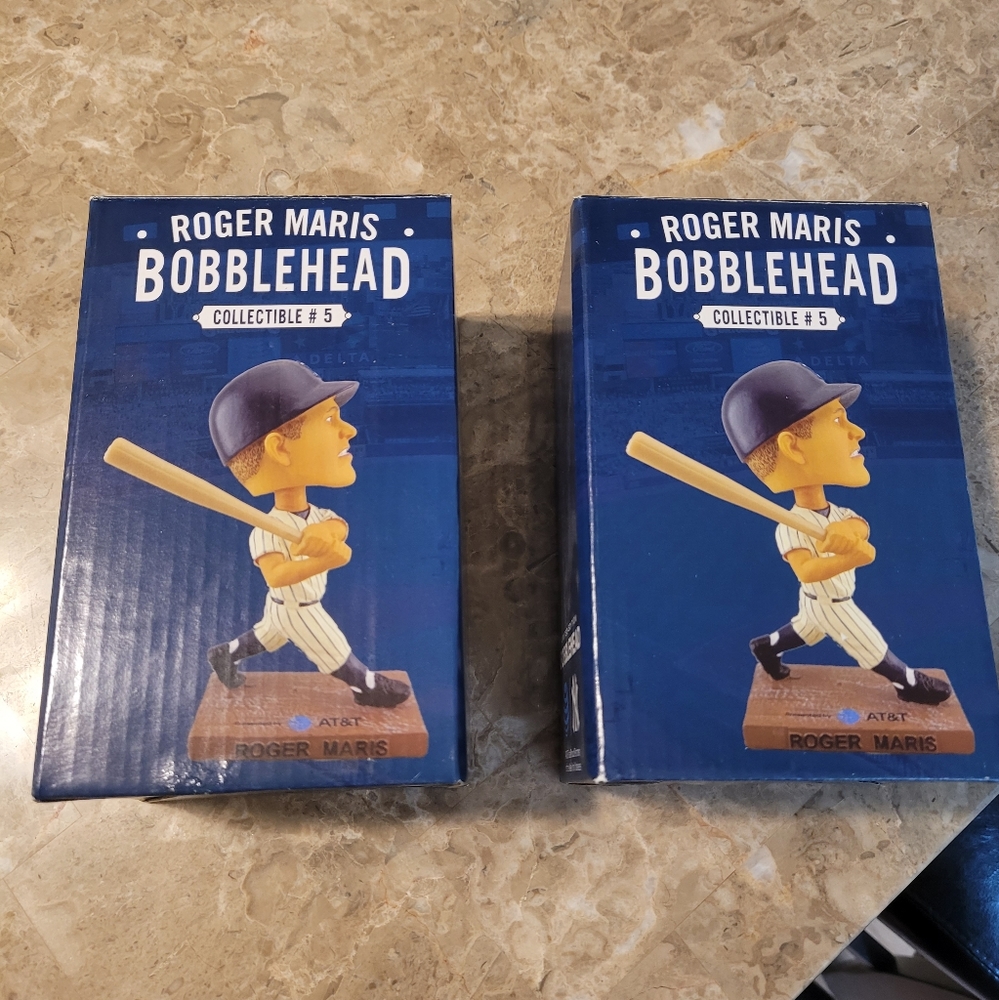 YANKEES - 2 Roger Maris Limited Edition Bobble Head Collectibles 2016 New